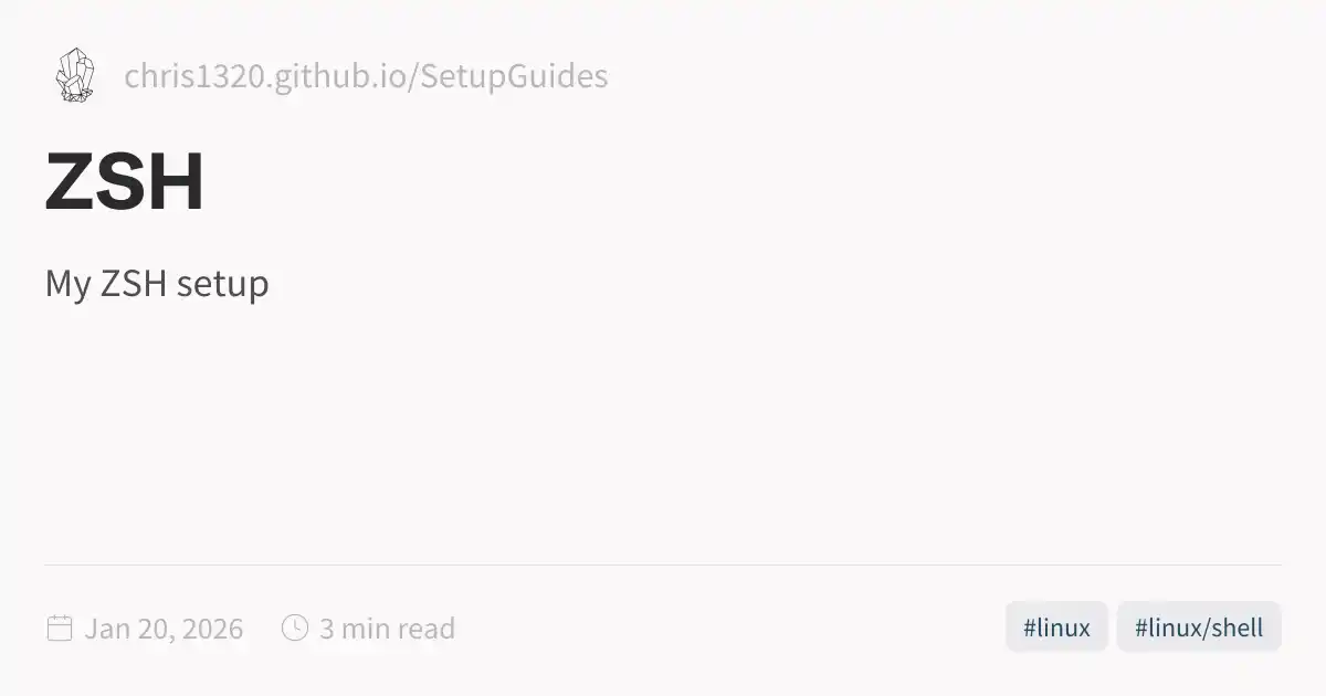 ZSH